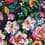 Coton enduit floral multicolore