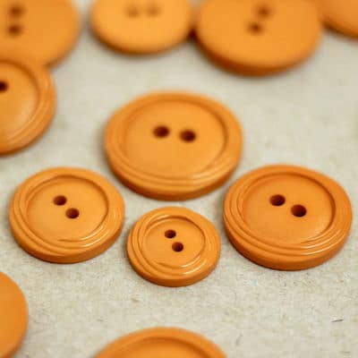 Round button - burnt orange 