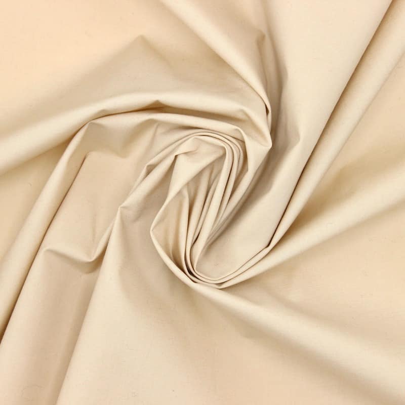 Tissu coton extensible - beige