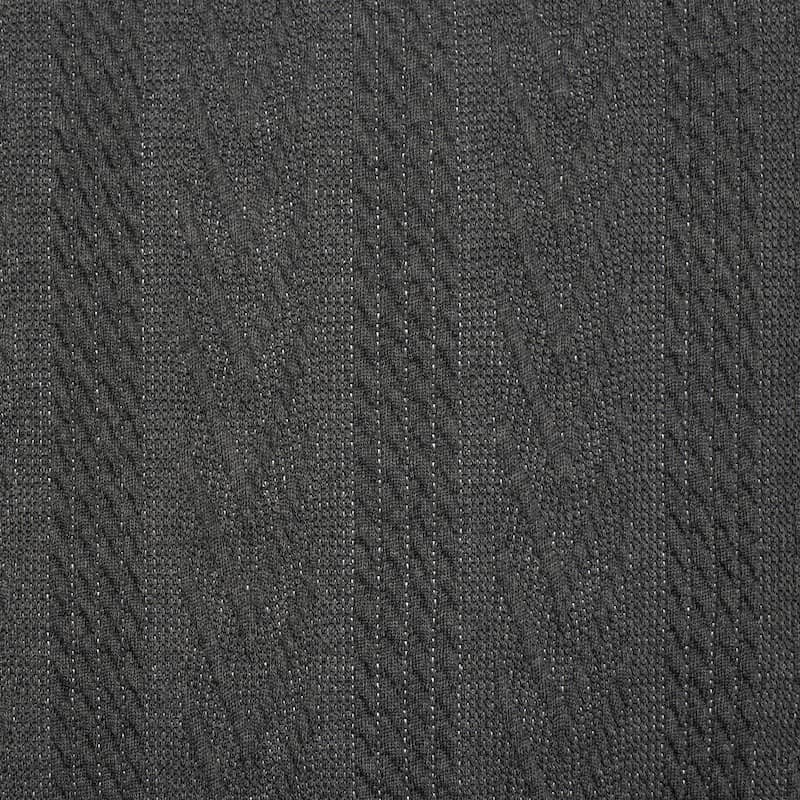 Knit fabric with twisted pattern - antracite