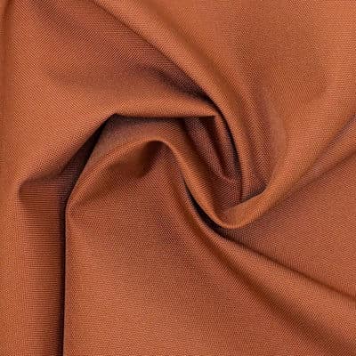 Plain outdoor fabric - rust-colored