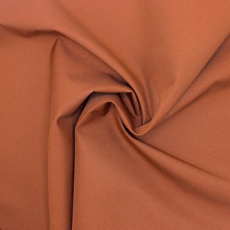 Plain outdoor fabric - rust-colored