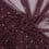 Tissu voile aspect crêpe fleurs - lie de vin