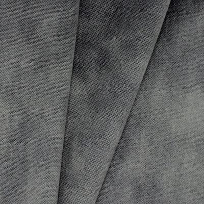 Embossed velvet fabric - grey 