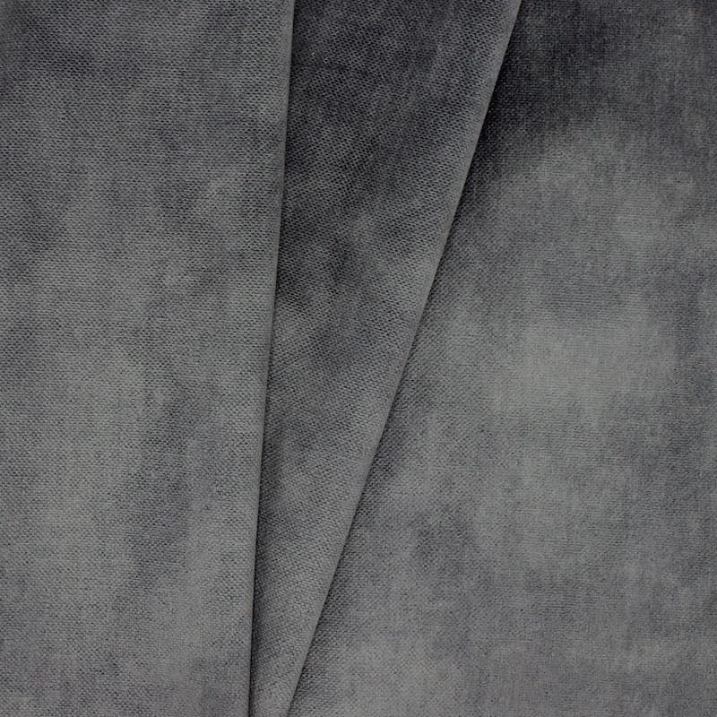 Embossed velvet fabric - grey 