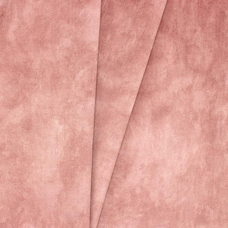 Embossed velvet fabric - old pink