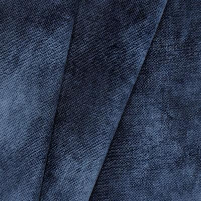 Tissu velours embossé - bleu