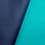 Double-sided suede fabric - navy blue / teal 