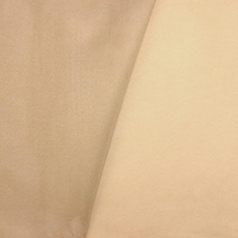 Double-sided suede fabric - beige 
