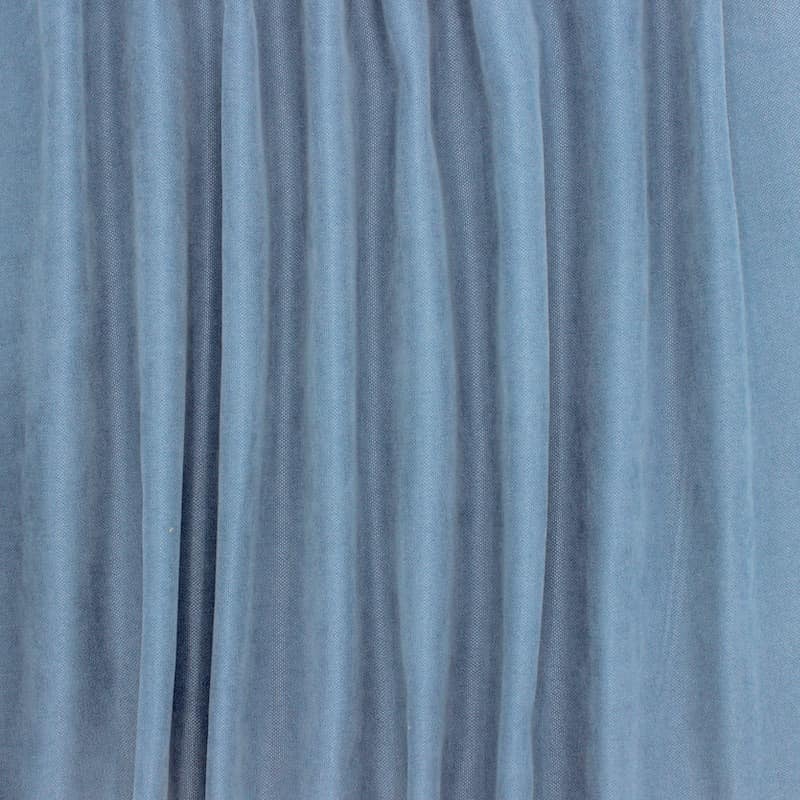 Tissu ameublement uni - bleu