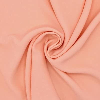 Fabric with crêpe aspect - salmon pink
