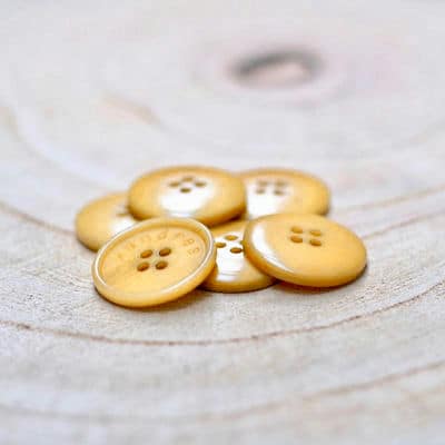 Vintage button - amber