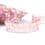 Fantasy ribbon with sequins - pink