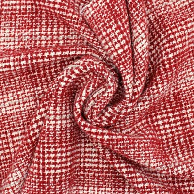 Checkered wool - red / white 