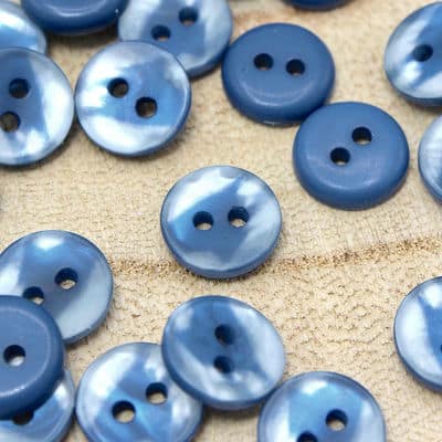 Pearly button - indigo