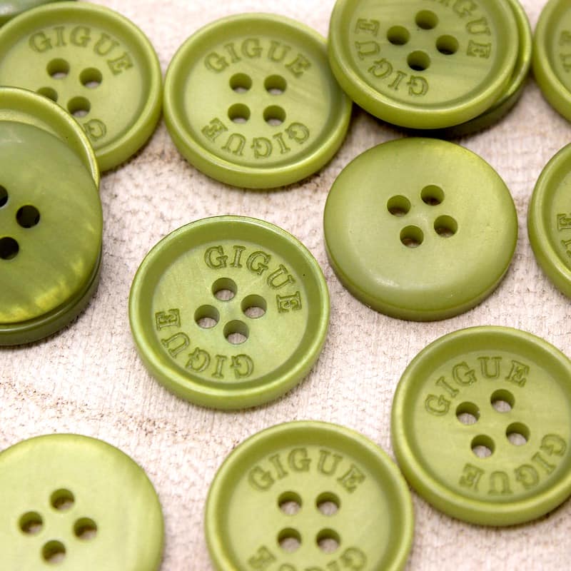Fantasy button - moss green