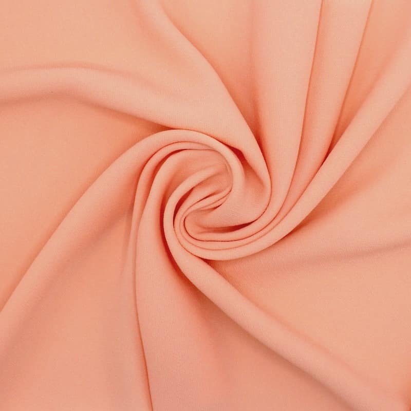 Fabric with crêpe aspect - salmon