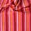Tissu velours en coton et élasthanne à lignes rose et orange