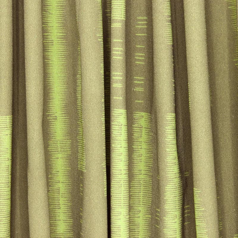 Tissu coton sergégraphique - kaki/vert
