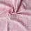 Tissu velours en coton à fleurs blanches sur fond rose