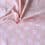 Tissu velours en coton lapins sur fond rose