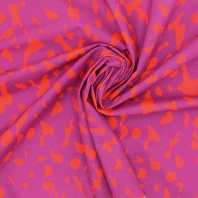 Cotton poplin - red-purple / scarlet 