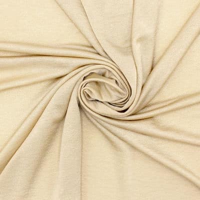 Satined knit fabric - beige