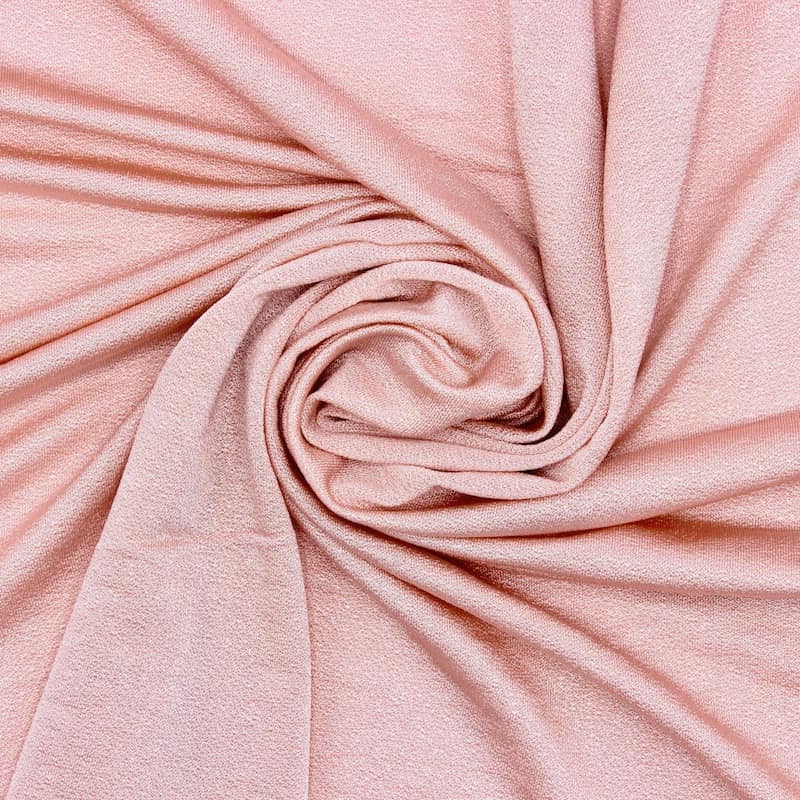 Satined knit fabric - pink