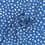 Polyester fabric with flowers - blue