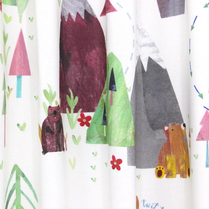 Cotton with forest animals - multicolore 