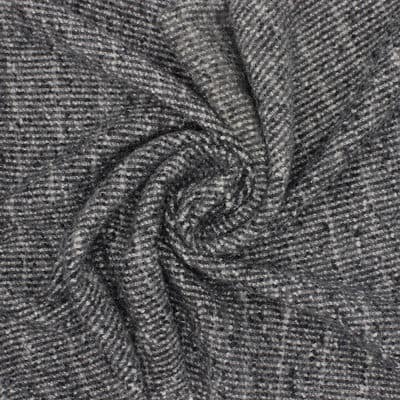 Wool fabric - black and white