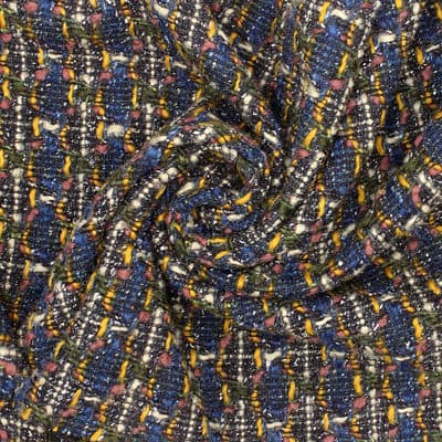 Double-sided wool fabric - multicolor