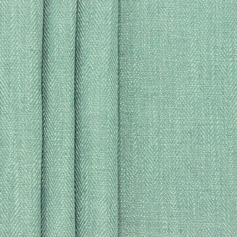 Double-sided fabric with linen aspect - sage green