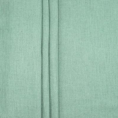 Double-sided fabric with linen aspect - sage green