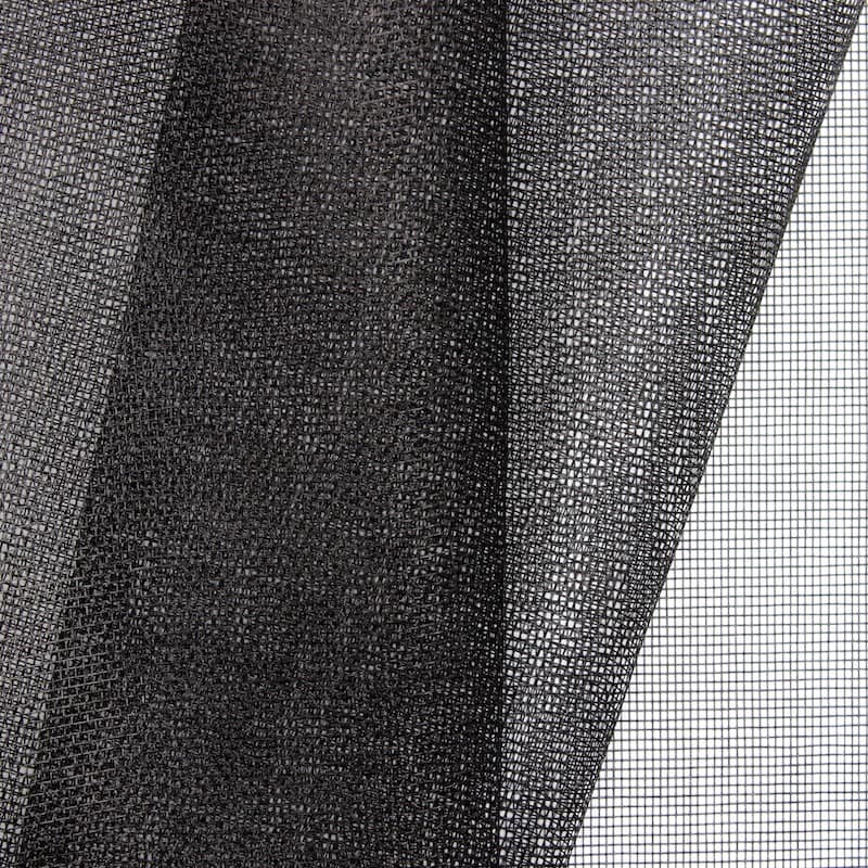 Muggennet canvas semi-stijf - zwart 