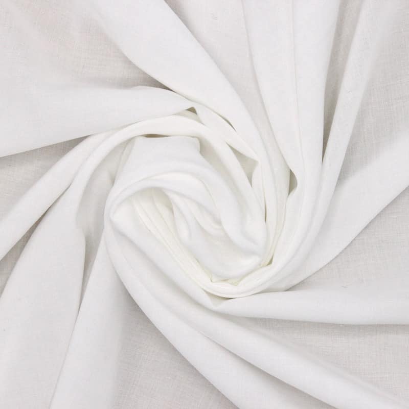 Extensible viscose fabric - white 