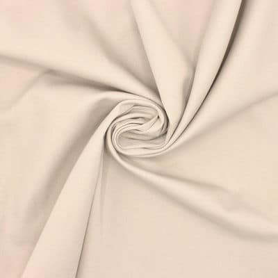 Extensible cotton twill fabric - beige