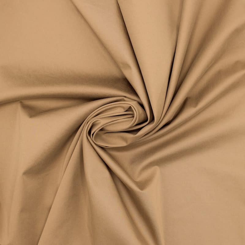 Extensible cotton fabric - coffee with milk 