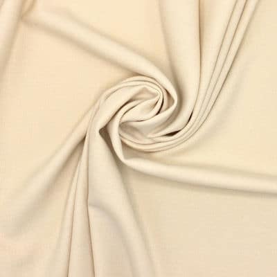 Extensible fabric with flamed effect - straw yellow