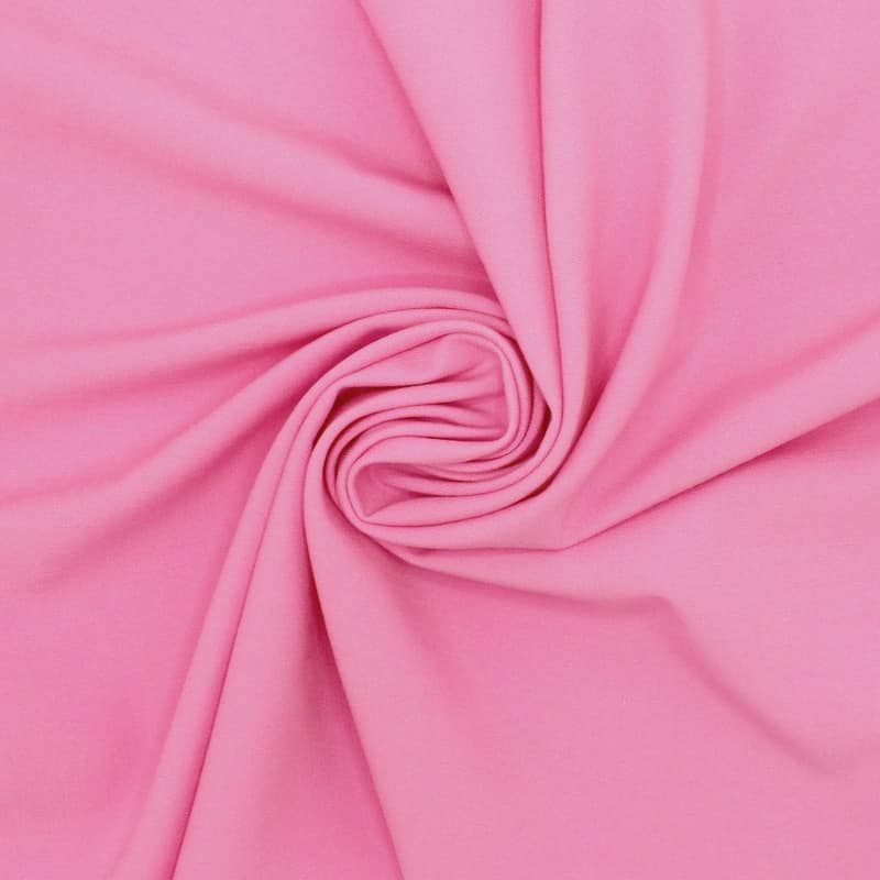 Tissu extensible - rose bonbon