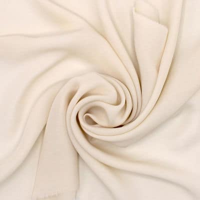 Silk crêpe fabric - beige