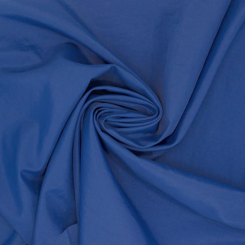 Polyesterstof type winddicht - blauw