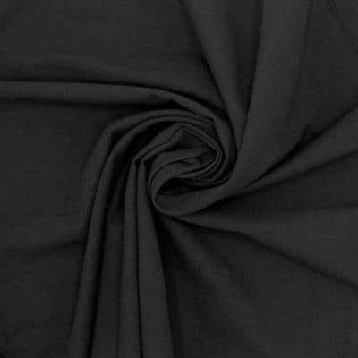 Crushed cotton fabric - black