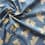 Jersey cotton and polyester fabric with Beige teddybears on blue background