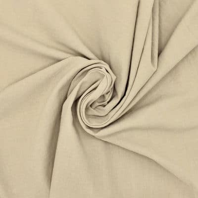 Tissu coton crushed - beige