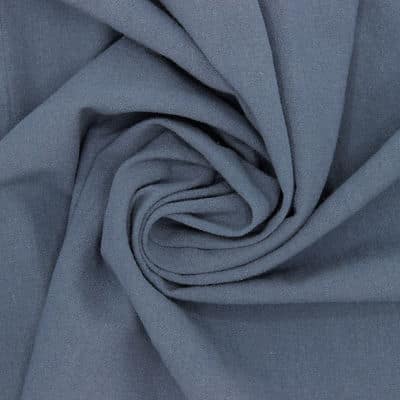 Crushed cotton fabric - slate-colored