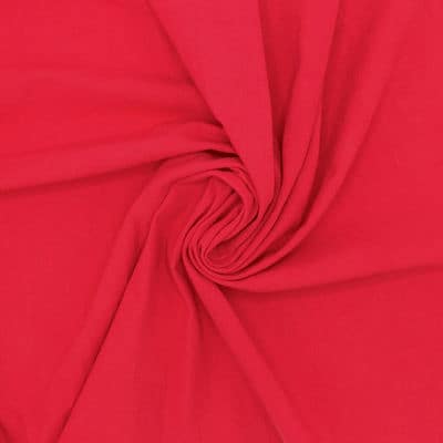 Tissu coton crushed - rouge
