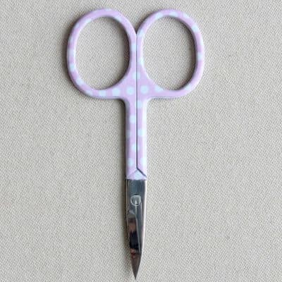 Pink embroidery scissors