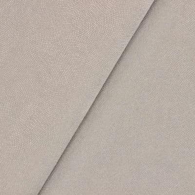 Embossed velvet fabric - pearl grey 