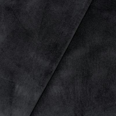 Embossed velvet fabric - black 
